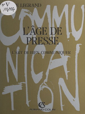 cover image of L'âge de presse